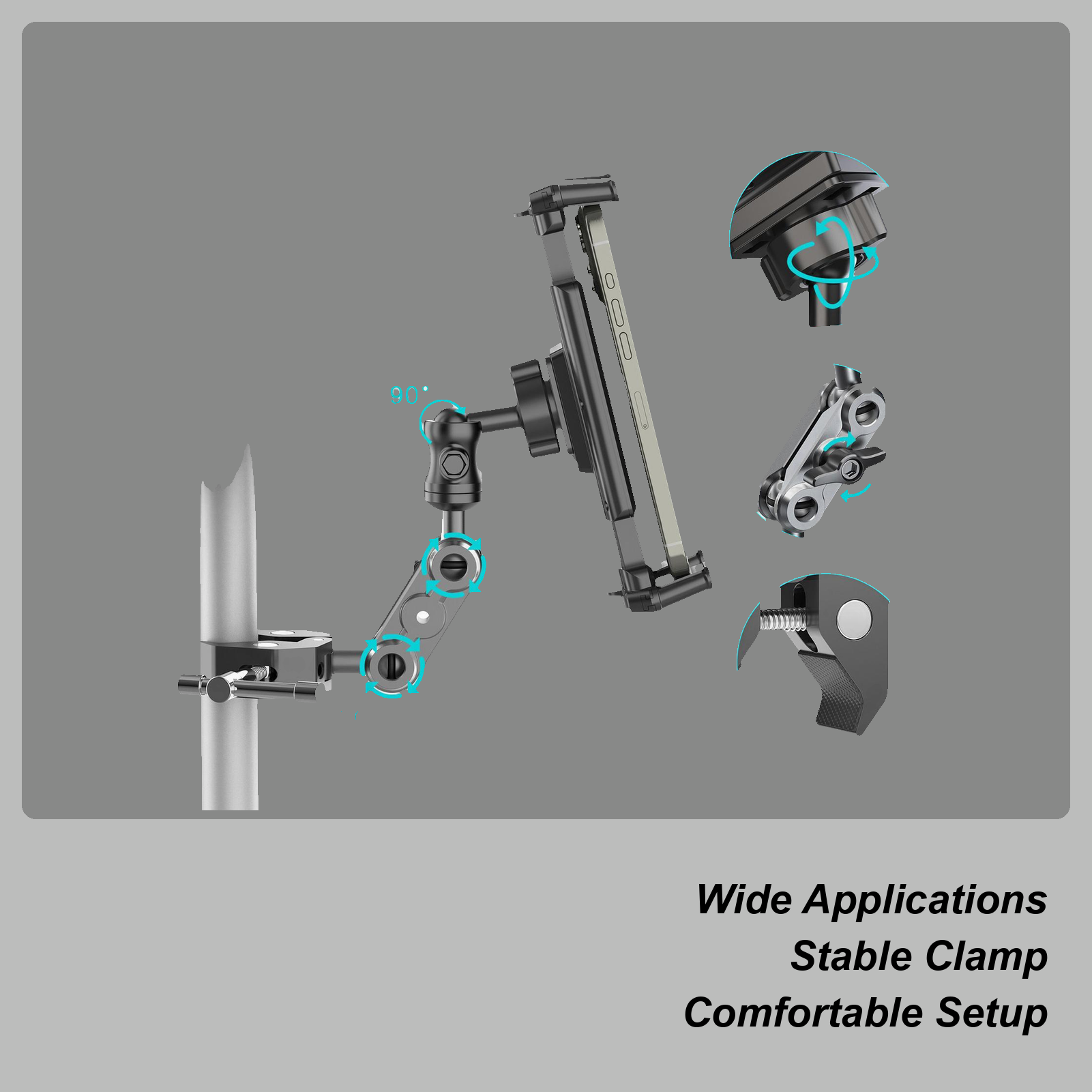 Home Gym Video - Supporto per tablet per tapis roulant
