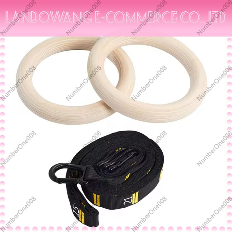Home Gym Set - Anelli da Ginnastica in Legno di