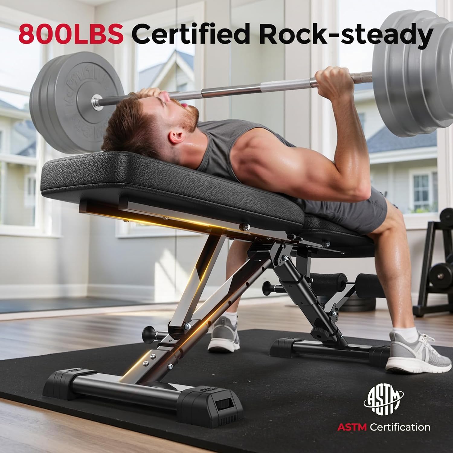 Panca per pesi regolabile per  - Home Gym Bench recensione e prezzo