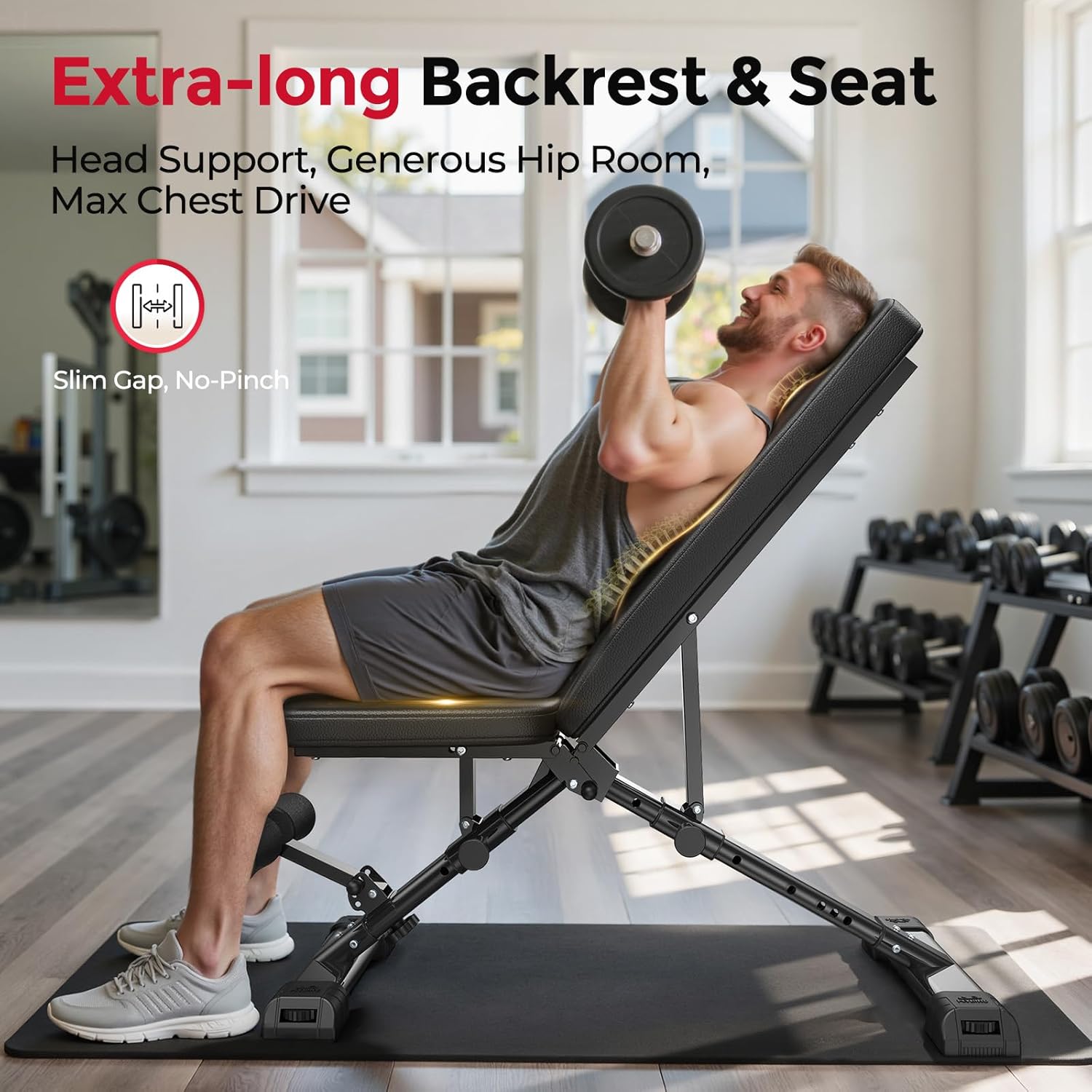 Panca per pesi regolabile per  - Home Gym Bench recensione e prezzo