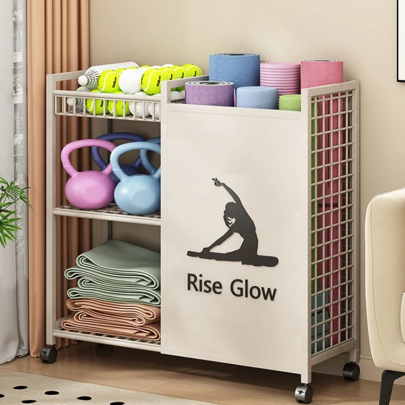 Carrello fitness mobile con ru - Home Gym Yoga Storage recensione e prezzo