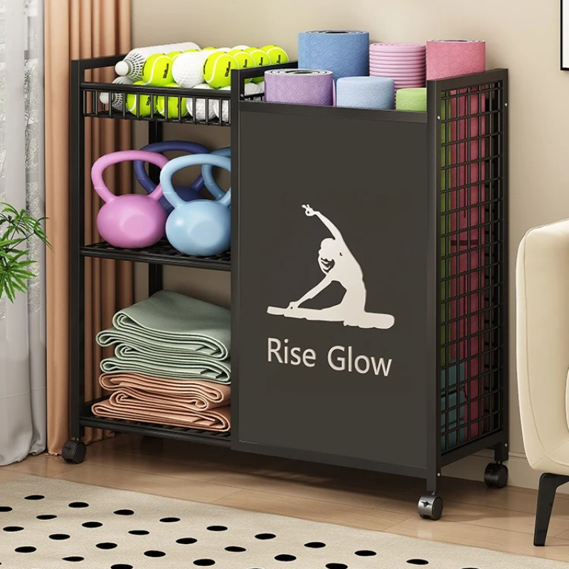 Carrello fitness mobile con ru - Home Gym Yoga Storage recensione e prezzo