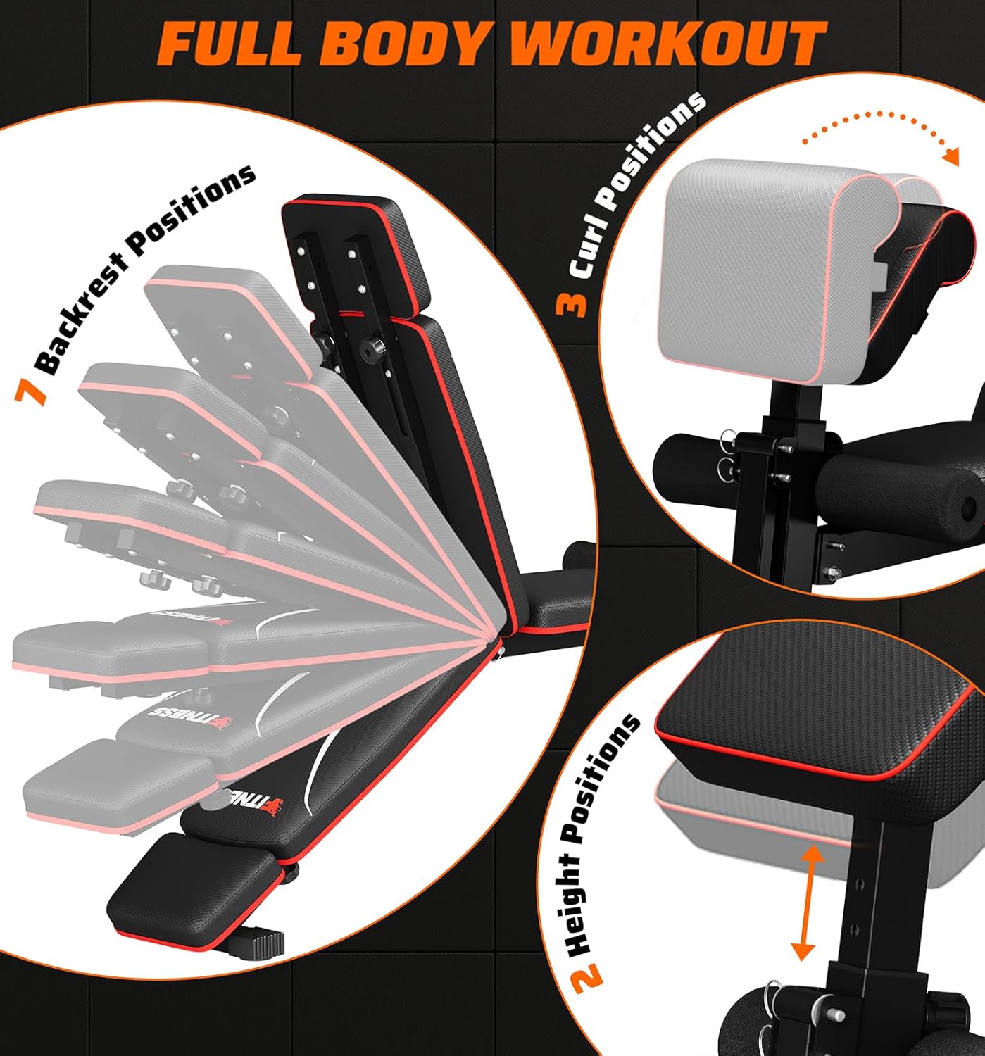 Panca per Pesi Pieghevole per  - Home Gym Bench recensione e prezzo